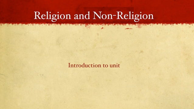 Introduction+ Syllabus Point 1 (Animism Etc) | PPT