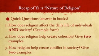 Introduction+ Syllabus Point 1 (Animism Etc) | PPT