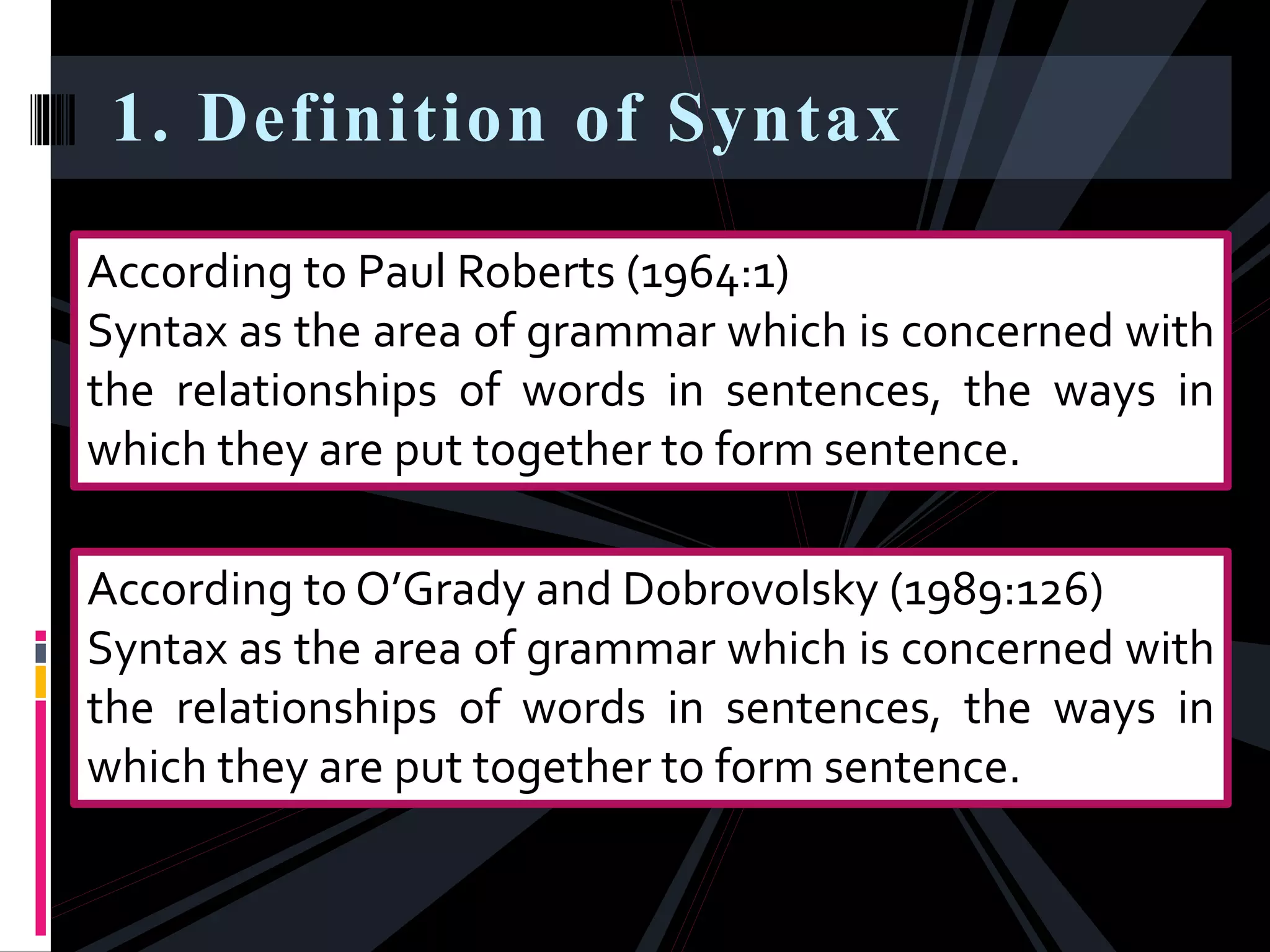 Introduction of Syntax | PPTX | Education