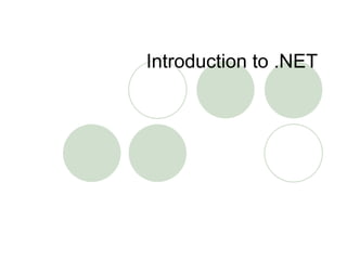Introduction to .NET 
