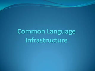 Implications of CLR execution modelClients need CLR & FCL to run .NET appsavailable via Redistributable .NET FrameworkDesign trade-off…managed execution (memory protection, verifiable code, etc.)