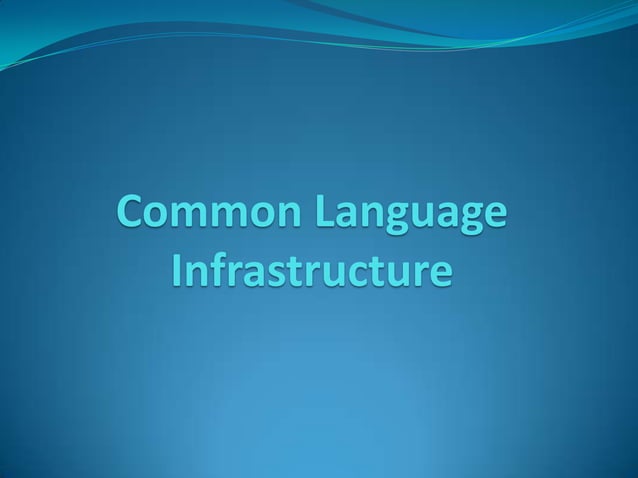 Introduction to .net framework | PPSX | Programming Languages | Computing