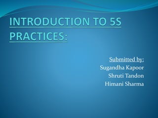 QCL 14 v3 Introduction to 5s practices, Banasthali University ...