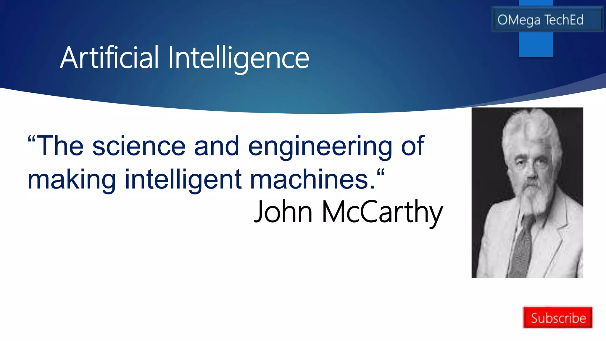 Introduction to AI | PPTX | Artificial Intelligence | Technology ...