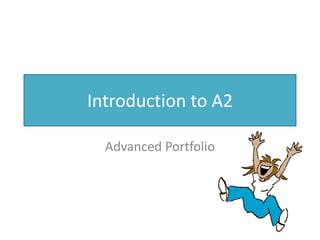 Introduction to A2 Advanced Portfolio 