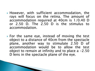 Introduction to accommodative and binocular anomalies | PPTX