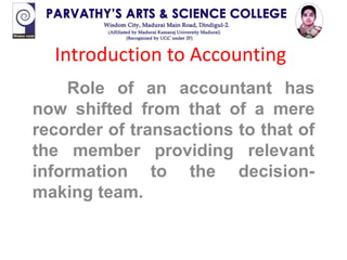 Introduction to accounting | PPT