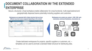 adaptivecorp.com
DOCUMENT COLLABORATION W/ THE EXTENDED
ENTERPRISE
26
Secure, structured, virtual workplace enable collabo...