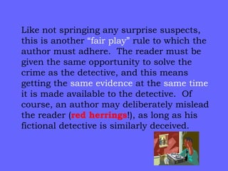 Elements of a Detective Story | PPT