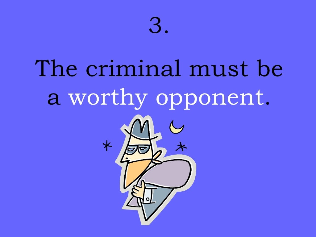 Elements of a Detective Story