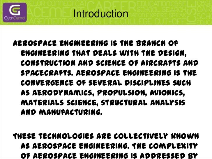 Introduction to aerospace engineering