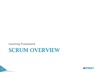 Learning Framework

     SCRUM OVERVIEW


30
 