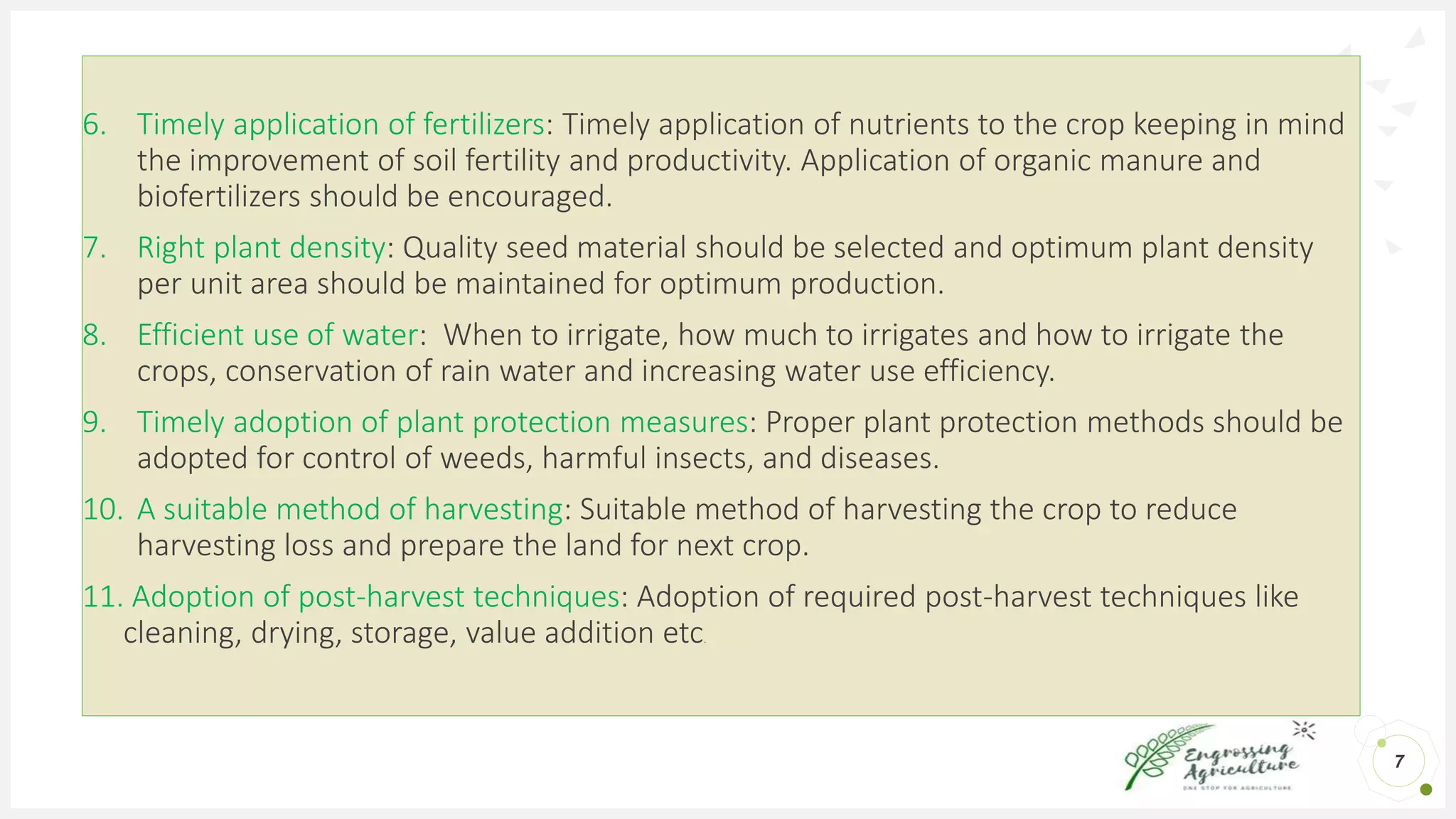 Introduction to agronomy | PPTX