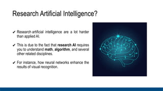 This presentation explains how Artificial Intelligence and data ...