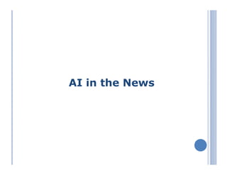 AI in the News
 