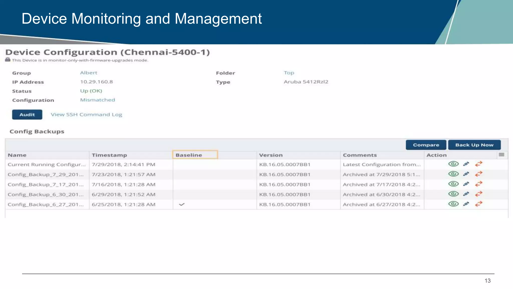 13
Device Monitoring and Management
 