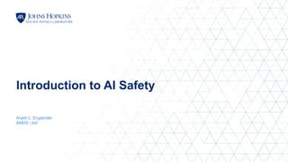 Introduction to AI Safety (public presentation).pptx | Technology ...