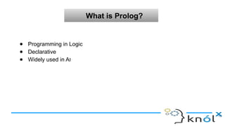 Introduction To AI Using Prolog | PPT