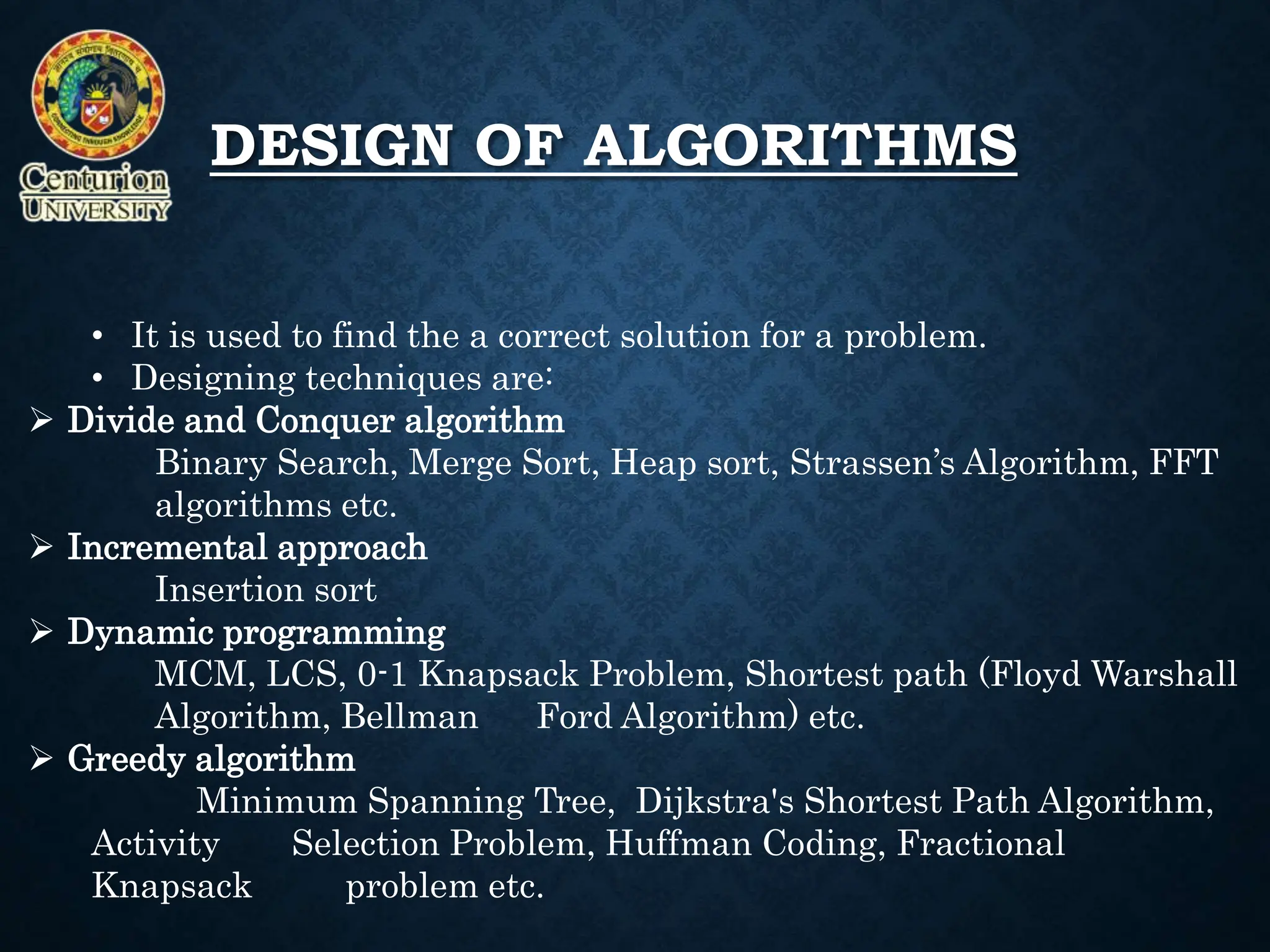INTRODUCTION TO ALGORITHM in MATHEMATICAL PROBLEM SOLVING | PPT