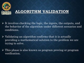 INTRODUCTION TO ALGORITHM in MATHEMATICAL PROBLEM SOLVING | PPT