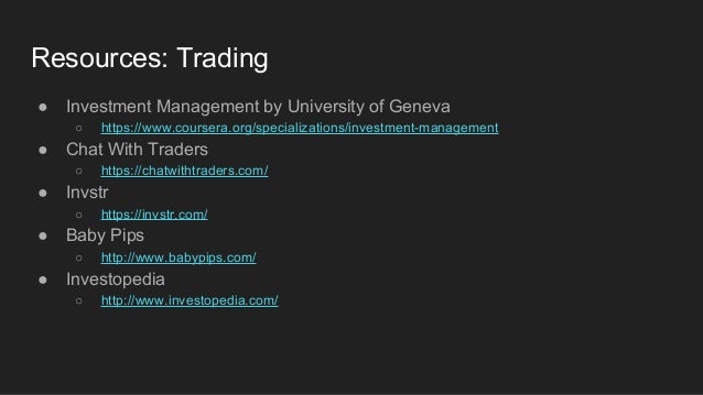Master thesis algorithmic trading