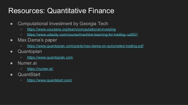 Quantitative finance & systematic trading
