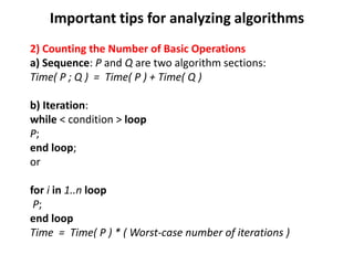 Introduction to Algorithms Complexity Analysis | PPT