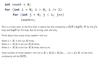 Introduction to Algorithms Complexity Analysis | PPT