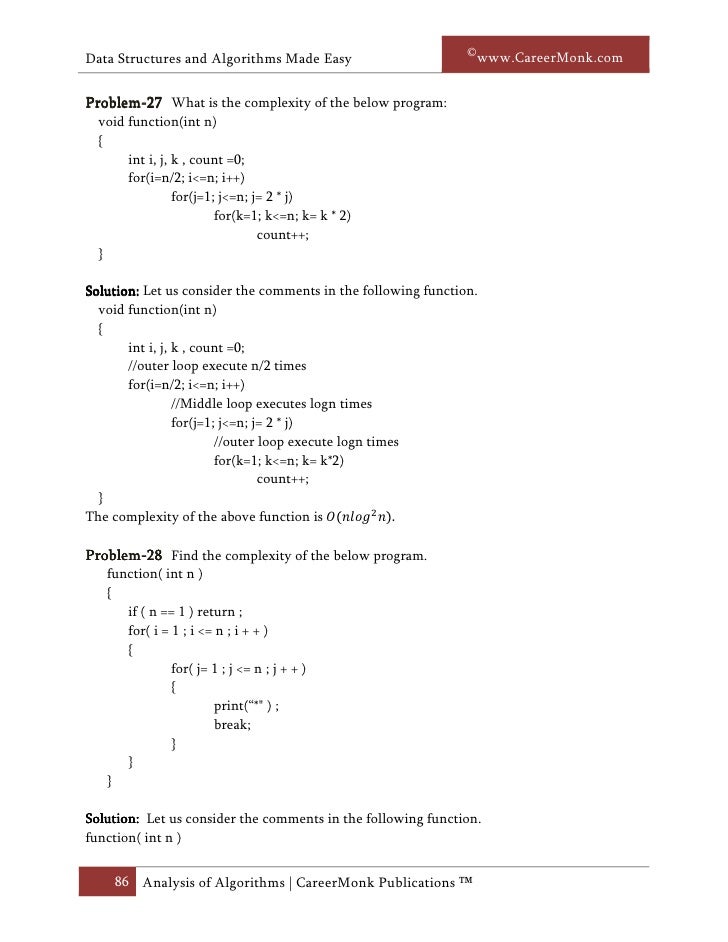Introductionto Analysis Of Algorithms