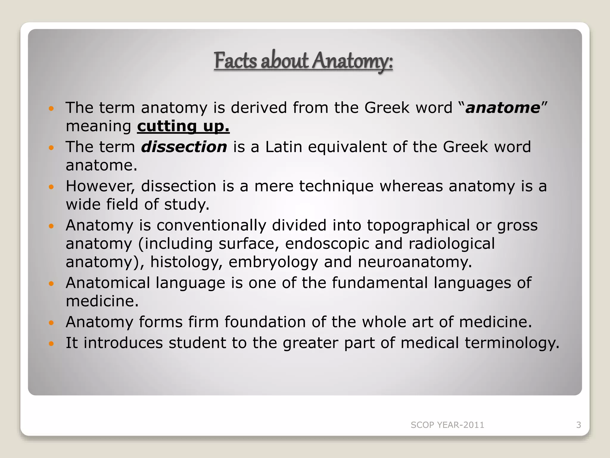 Introduction to anatomy | PPT
