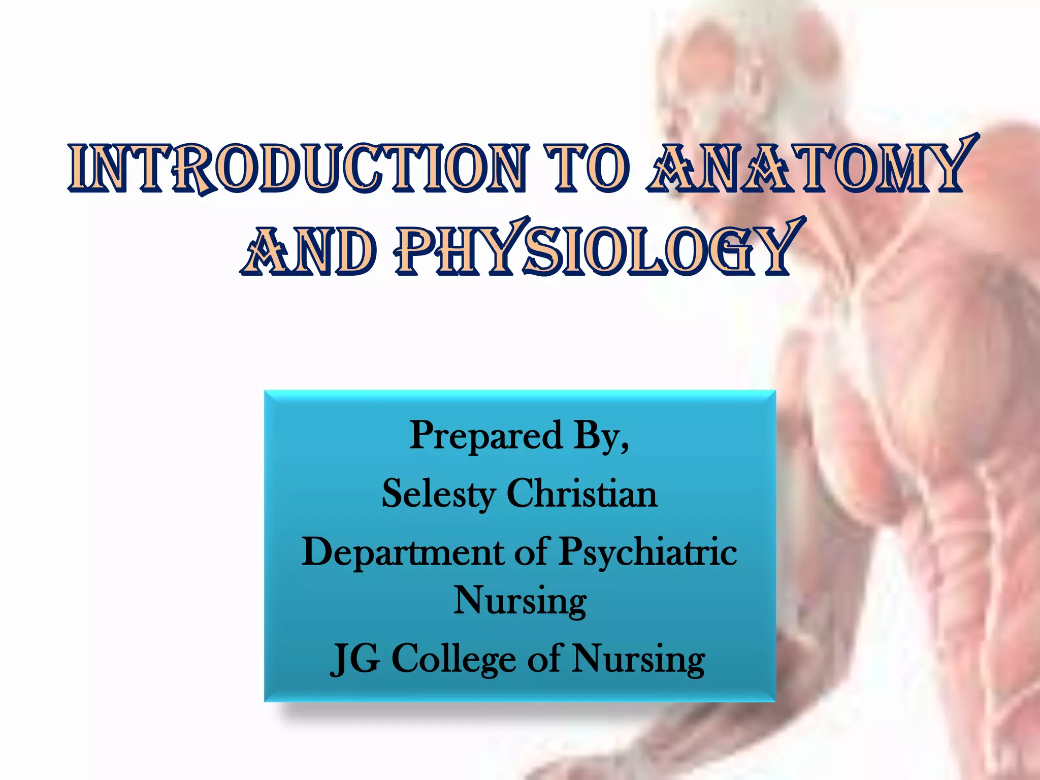 Introduction to Anatomy and Physiology  PDF