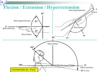 Flexion / Extension / Hyperextension
 