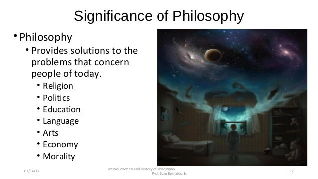 Introduction to and History of Philosophy