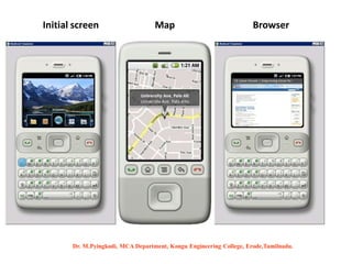 Initial screen BrowserMap
Dr. M.Pyingkodi, MCA Department, Kongu Engineering College, Erode,Tamilnadu.
 