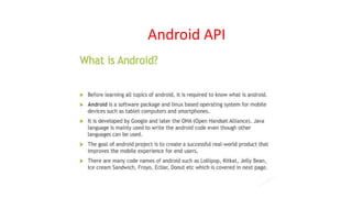 Android API
 