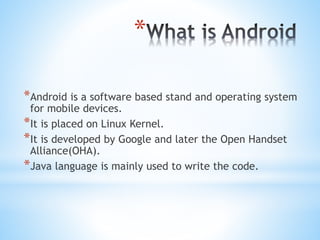 Introduction to android app development | PPTX | Operating Systems ...