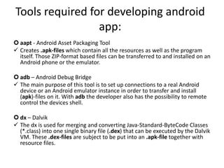 Introduction to android basics | PPT