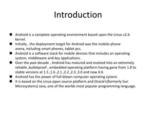 Introduction to android developing slide01 | PPT