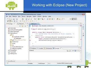 Working with Eclipse (New Project)