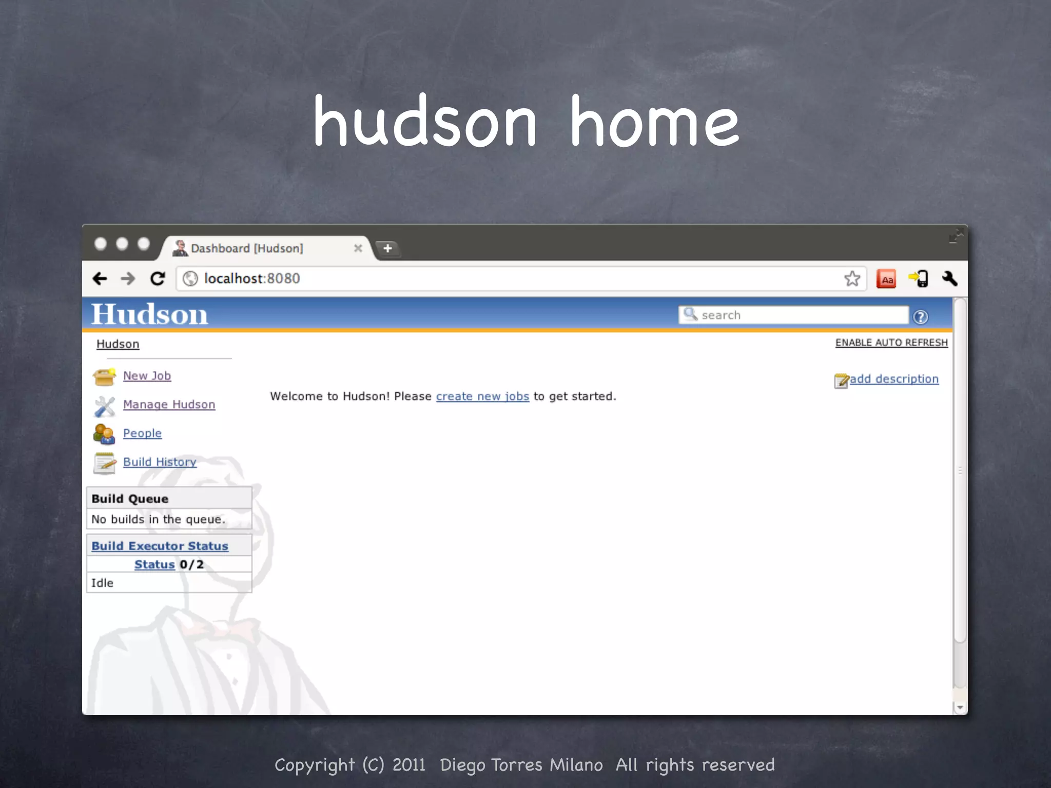 hudson home Copyright (C) 2011 Diego Torres Milano All rights reserved 