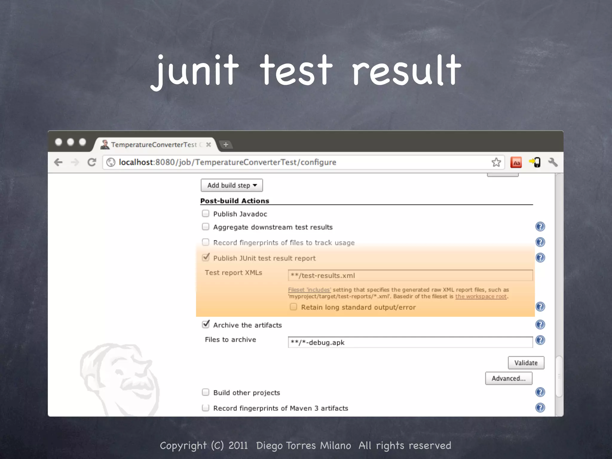 junit test result Copyright (C) 2011 Diego Torres Milano All rights reserved 