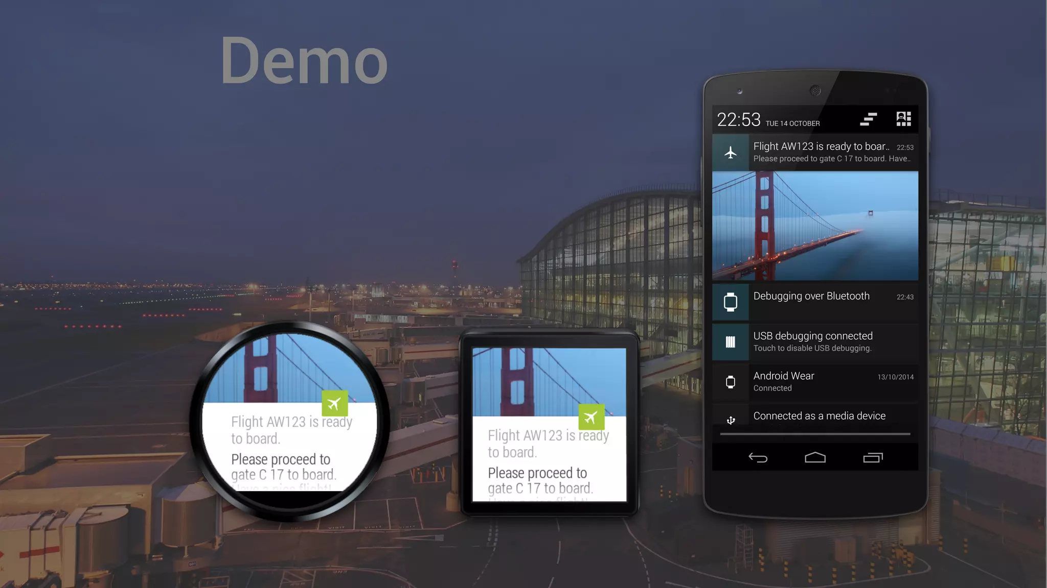 +PeterFriese
@
Thank you!
#AndroidWear
W
e’re
hiring!
 