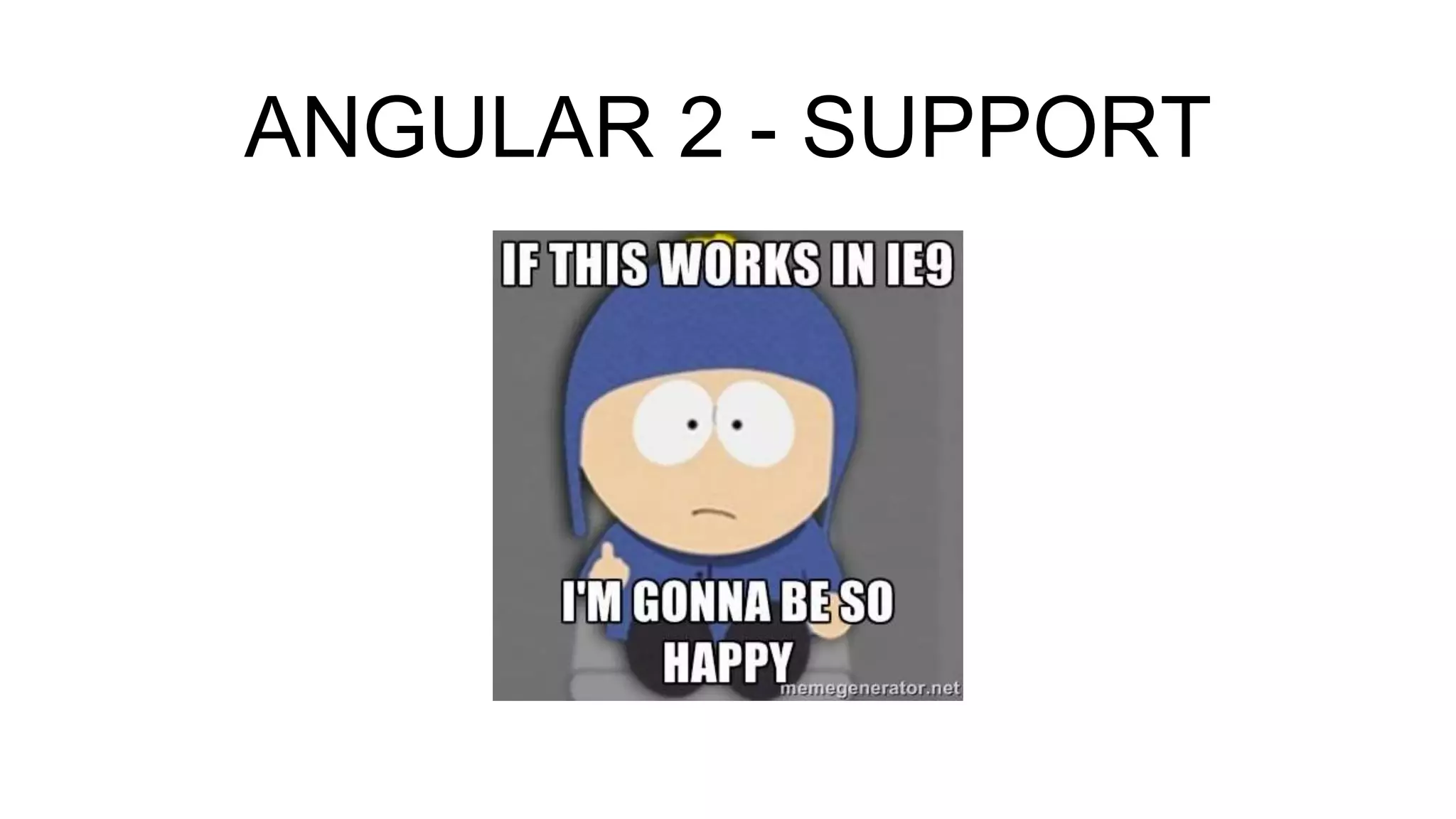 ANGULAR 2 - SUPPORT