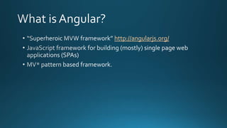 Introduction to Angular JS | PPTX