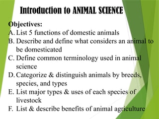 Introduction to Animal Science. Introduction to Animal Sciencepptx | PPTX