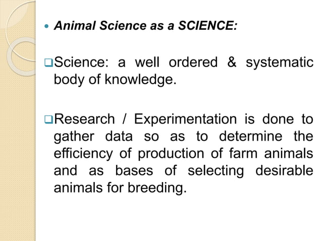 INTRODUCTION TO ANIMAL SCIENCE AS11_CAS 1A.pptx | Agriculture | Industries