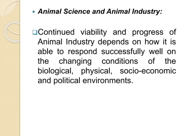 INTRODUCTION TO ANIMAL SCIENCE AS11_CAS 1A.pptx | Agriculture | Industries