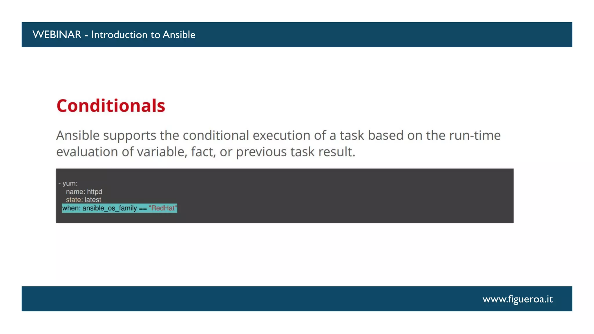 www.figueroa.it
WEBINAR - Introduction to Ansible
 
