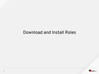 11
Download and Install Roles
 