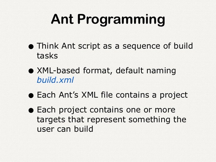 Introduction to Apache Ant